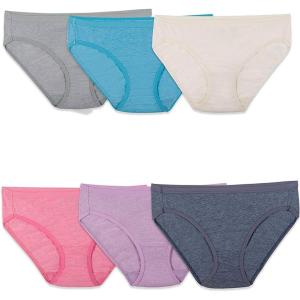 imageFruit of the Loom Womens Cotton Blend Bikini UnderwearBikini  Cotton Blend  6 Pack