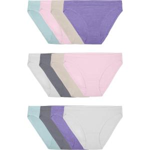 imageFruit of the Loom Womens Modal UnderwearBikini  12 Pack  PurpleCashmereGrey
