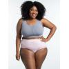 imageFruit of the Loom Womens Breathable Underwear Moisture Wicking Keeps You Cool ampamp Comfortable Available in Plus SizeMicro Mesh  Plus Size Brief  10 Pack  BlackBluePurple
