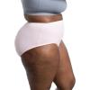 imageFruit of the Loom Womens Breathable Underwear Moisture Wicking Keeps You Cool ampamp Comfortable Available in Plus SizeMicro Mesh  Plus Size Brief  10 Pack  BlackBluePurple