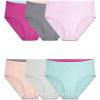 imageFruit of the Loom Womens Breathable Underwear Moisture Wicking Keeps You Cool ampamp Comfortable Available in Plus SizeMicro Mesh  Low Rise Brief  6 Pack  Colors May Vary