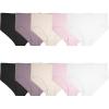 Cotton - Plus Size - 10 Pack - White/Pink/Black