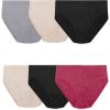imageFruit of the Loom Womens No Show Seamless Underwear Amazing Stretch ampamp No Panty Lines Available in Plus SizeHi Cut Brief  6 Pack  Colors May Vary