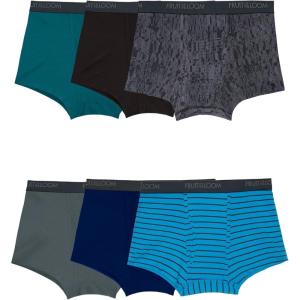 imageFruit of the Loom Mens 4Way Stretch Boxer Briefs  Lightweight ampamp Moisture Wicking Underwear  Long Regular Leg ampamp TrunkTrunk  Micro Stretch  Colors May Vary