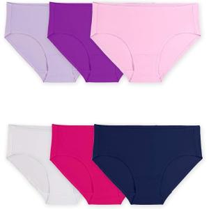 imageFruit of the Loom Womens 360 Underwear High Performance Stretch for Effortless Comfort Available in Plus SizeMicrofiber  Low Rise Brief  6 Pack  Colors May Vary