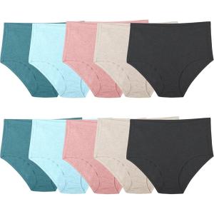 imageFruit of the Loom Womens Beyondsoft Underwear Super Soft Designed with Comfort in Mind Available in Plus SizePlus Size Brief  Cotton Blend  10 Pack  TealPinkBlack