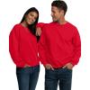 imageFruit of the Loom Mens Eversoft Fleece Crewneck Sweatshirts Moisture Wicking ampamp Breathable Sizes S4xRed