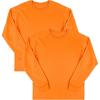 imageFruit of the Loom Mens Eversoft Cotton Long Sleeve T Shirts Breathable ampamp Moisture Wicking with Odor ControlLong Sleeve  Safety Orange