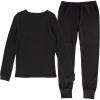 imageFruit of the Loom girls Premium Thermal Waffle Underwear SetBlack