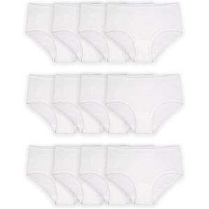 imageFruit of the Loom Girls Cotton Brief Underwear MultipacksBrief  12 Pack  White