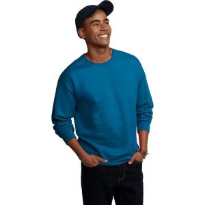 imageFruit of the Loom Mens Eversoft Fleece Crewneck Sweatshirts Moisture Wicking ampamp Breathable Sizes S4xBlue