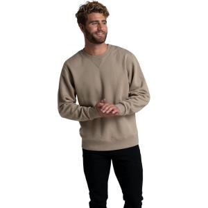 imageFruit of the Loom Mens Eversoft Fleece Crewneck Sweatshirts Moisture Wicking ampamp Breathable Sizes S4xGarment Dyed Khaki