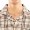 imageFruit of the Loom Mens Flannel Pajama Sleep SetBeigeKhaki Plaid