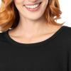 imageFruit of the Loom womens Breathable Short Sleeve Top and Jogger Pant Sleep Pajama SetBlack