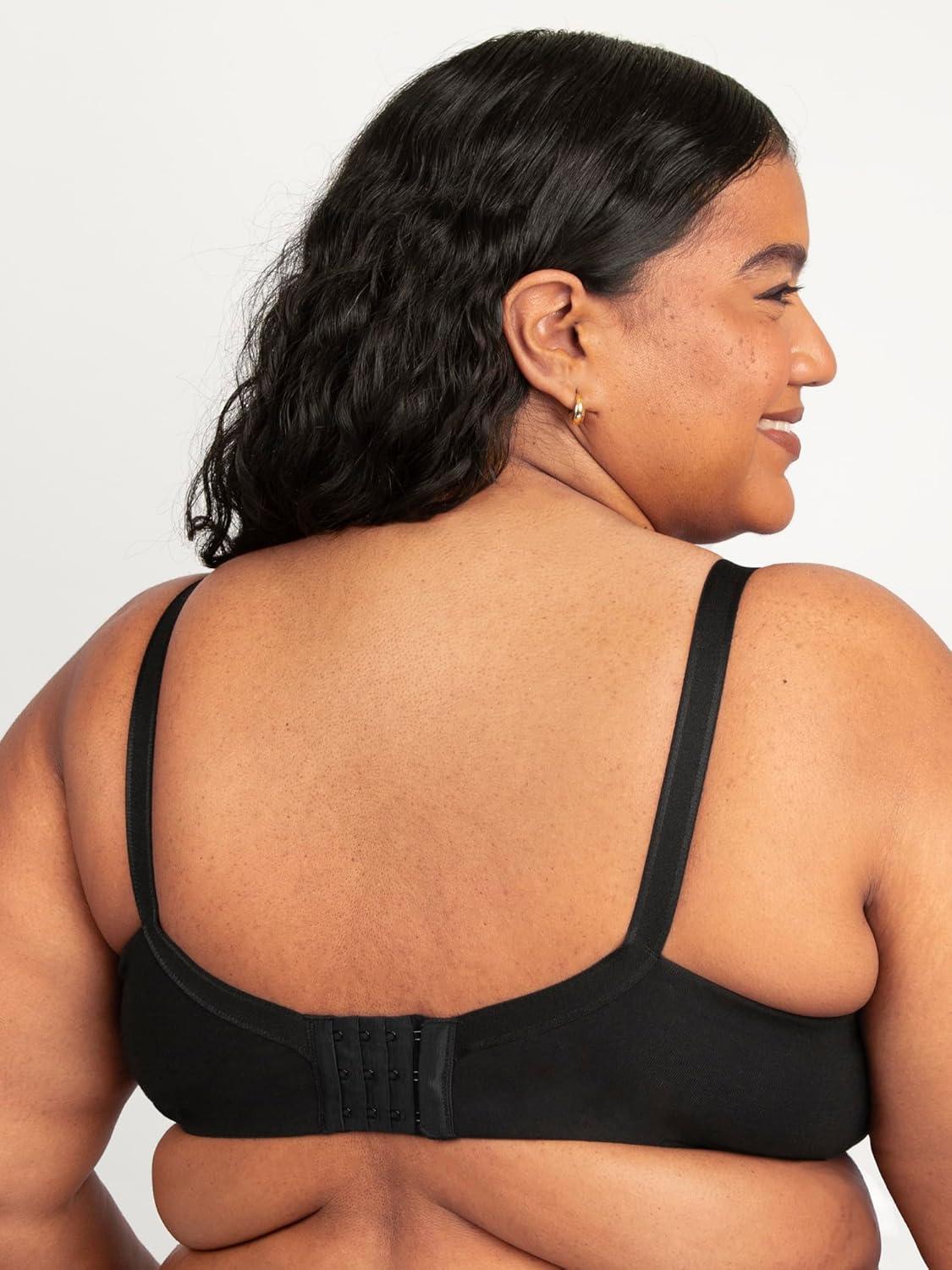 imageFruit of the Loom Womens Fit for Me Collection Plus Size Cotton TShirt Bra  Comfort ampamp Style for Every BodyBlack Hue