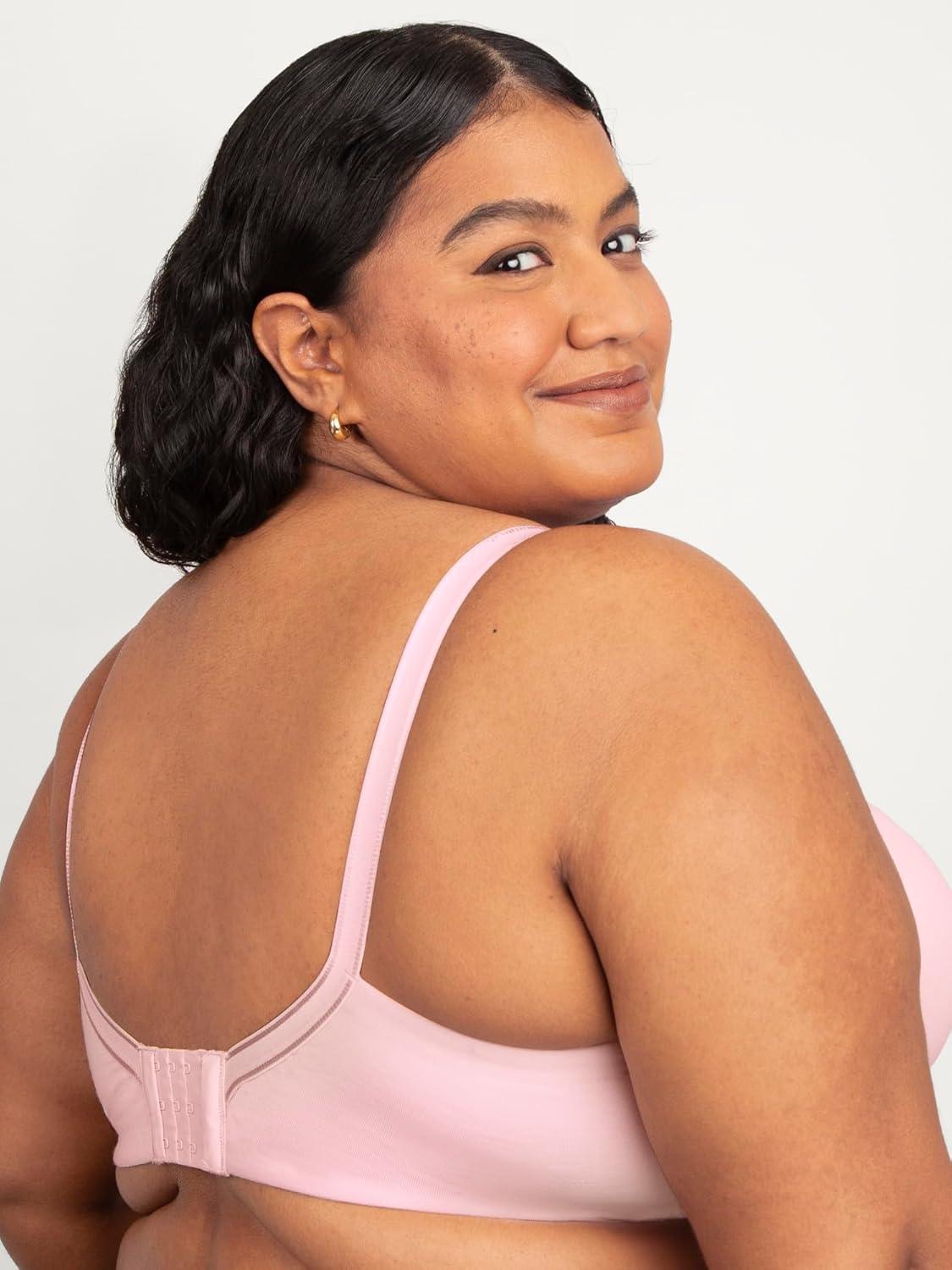 imageFruit of the Loom Womens Fit for Me Collection Plus Size Cotton TShirt Bra  Comfort ampamp Style for Every BodyBlushing Rose