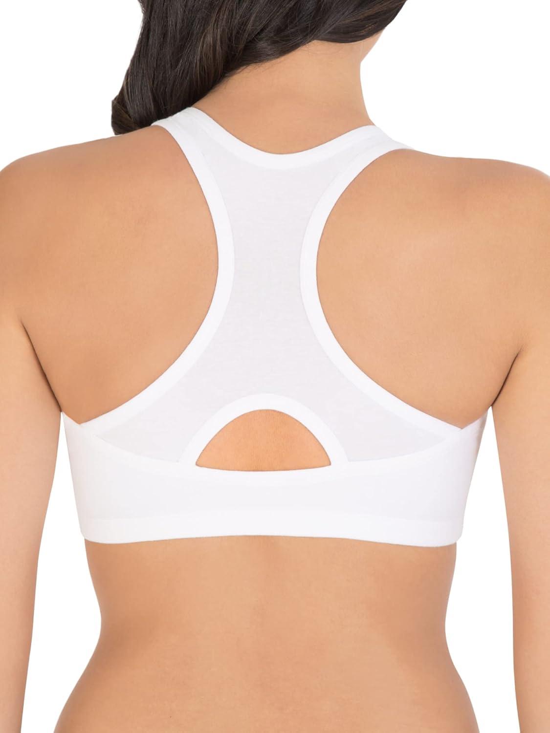 imageFruit of the Loom Womens MultiPack Front Closure Cotton BraBlack HueWhite