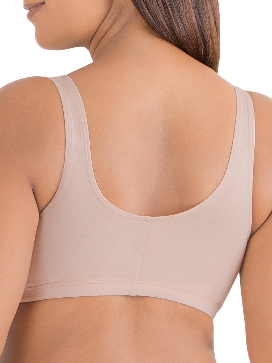 imageFruit of the Loom Womens MultiPack Front Closure Cotton BraSand