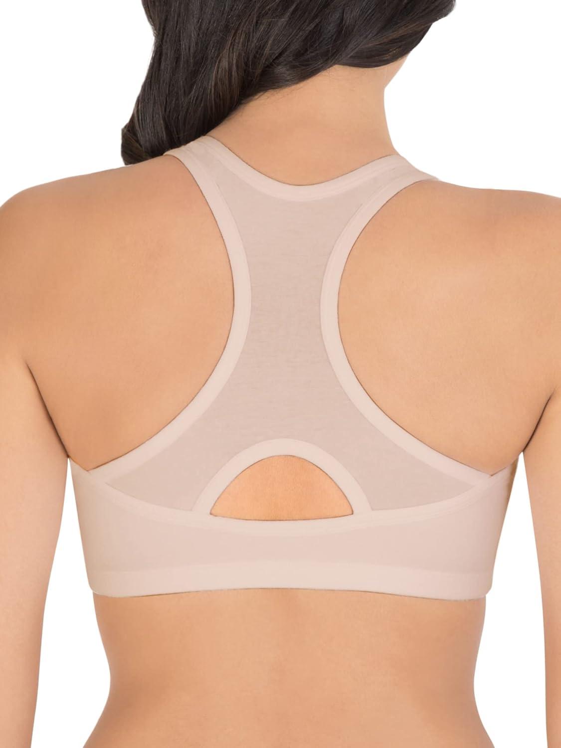 imageFruit of the Loom Womens MultiPack Front Closure Cotton BraSandBlack Hue