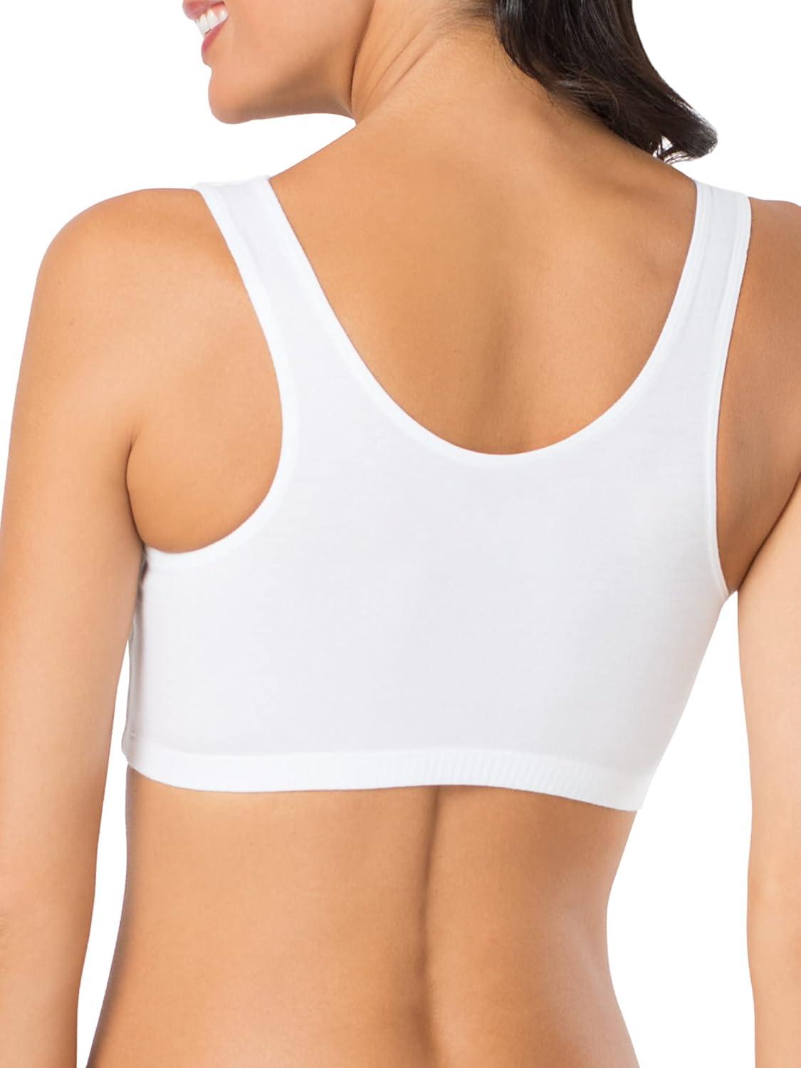 imageFruit of the Loom Womens MultiPack Tank Top Style Sports BraRed Hot With BlackWhiteBlack