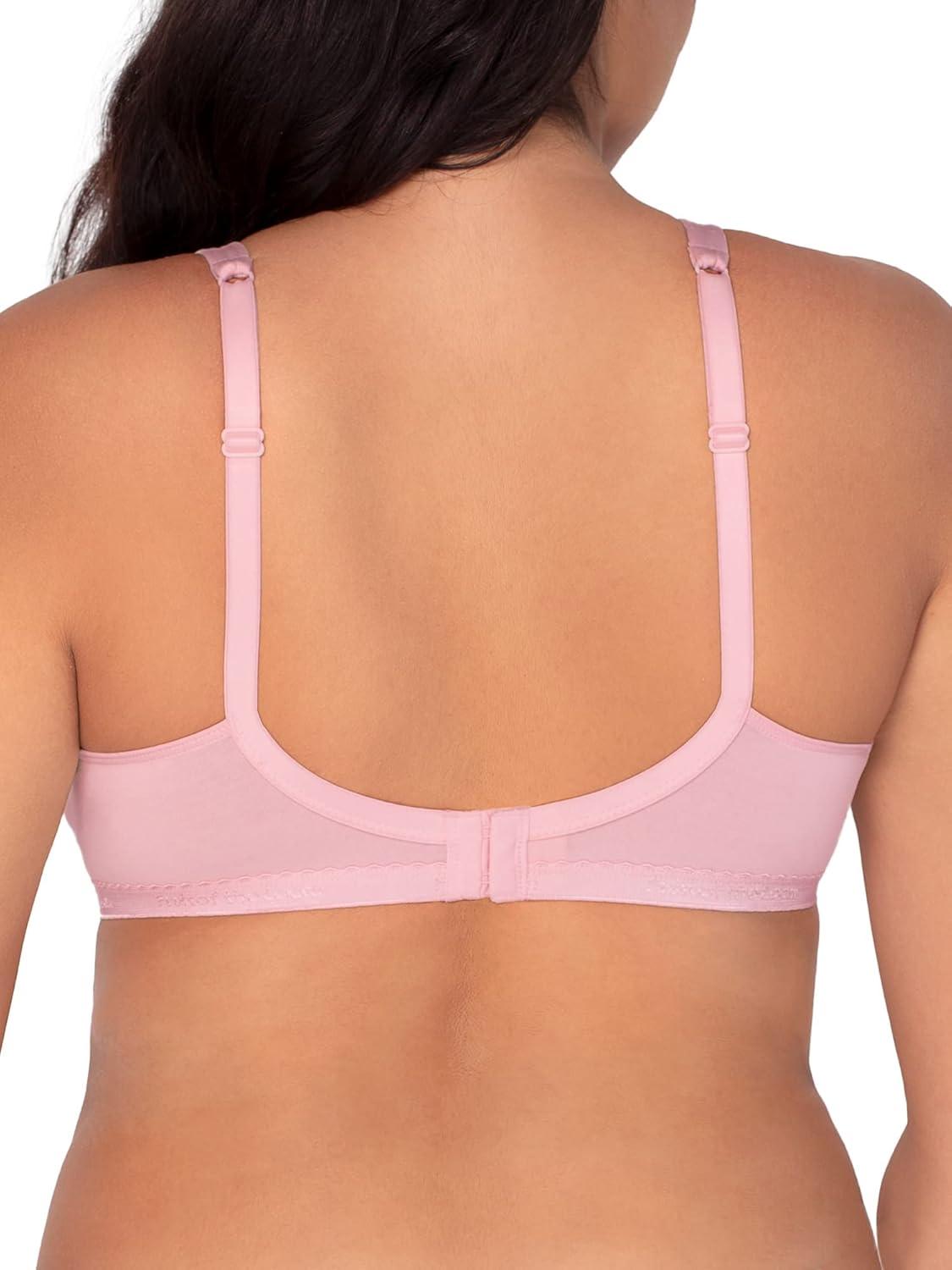 imageFruit of the Loom Womens MultiPack Unlined Underwire Cotton BraBittersweet PinkWhtGrey Hthr