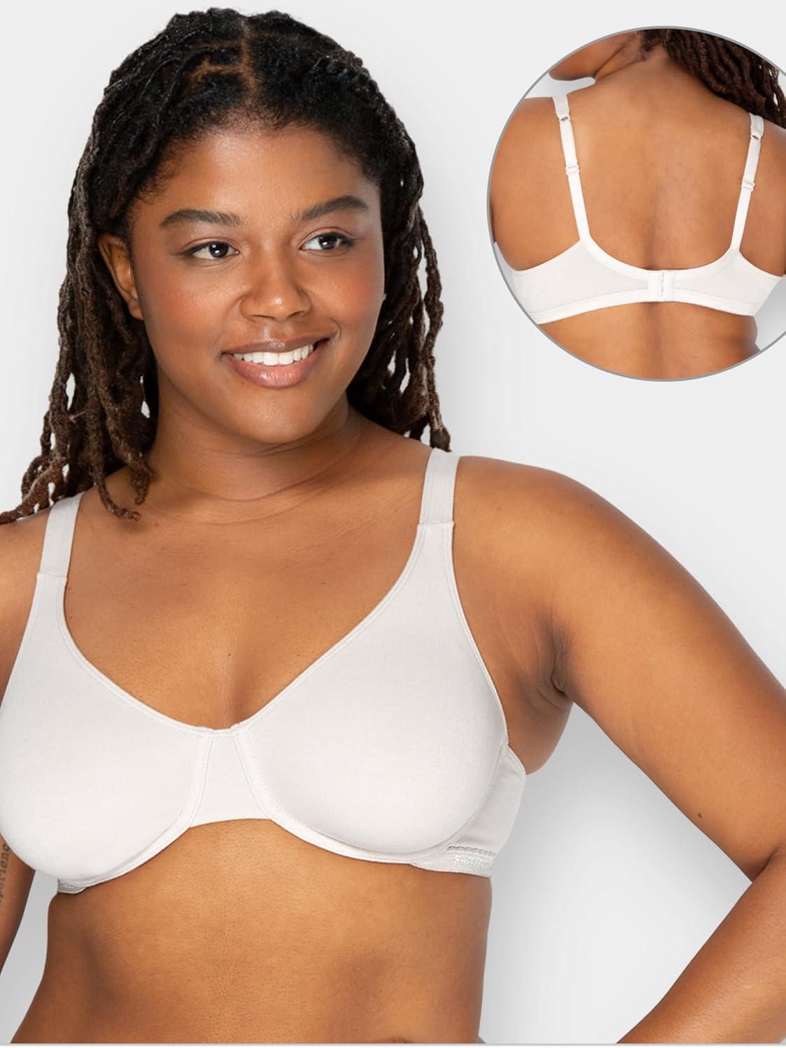 imageFruit of the Loom Womens MultiPack Unlined Underwire Cotton BraBittersweet PinkWhtGrey Hthr