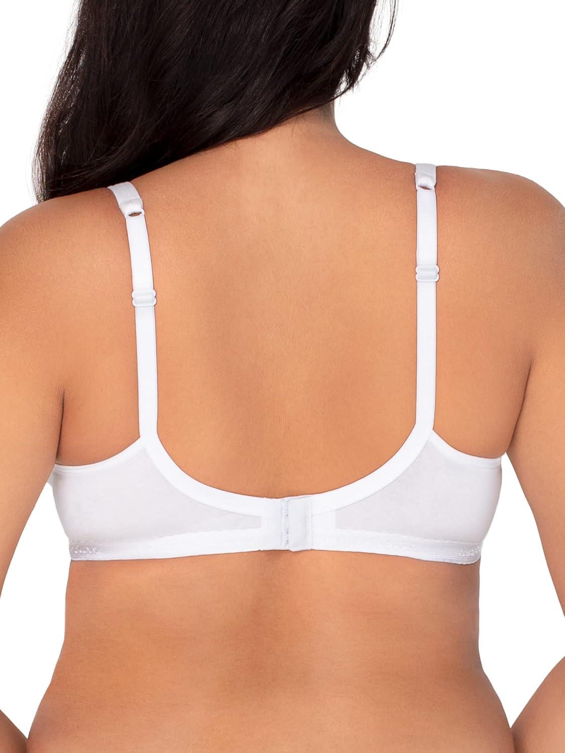 imageFruit of the Loom Womens MultiPack Unlined Underwire Cotton BraBlack HueSandWhite 86ck
