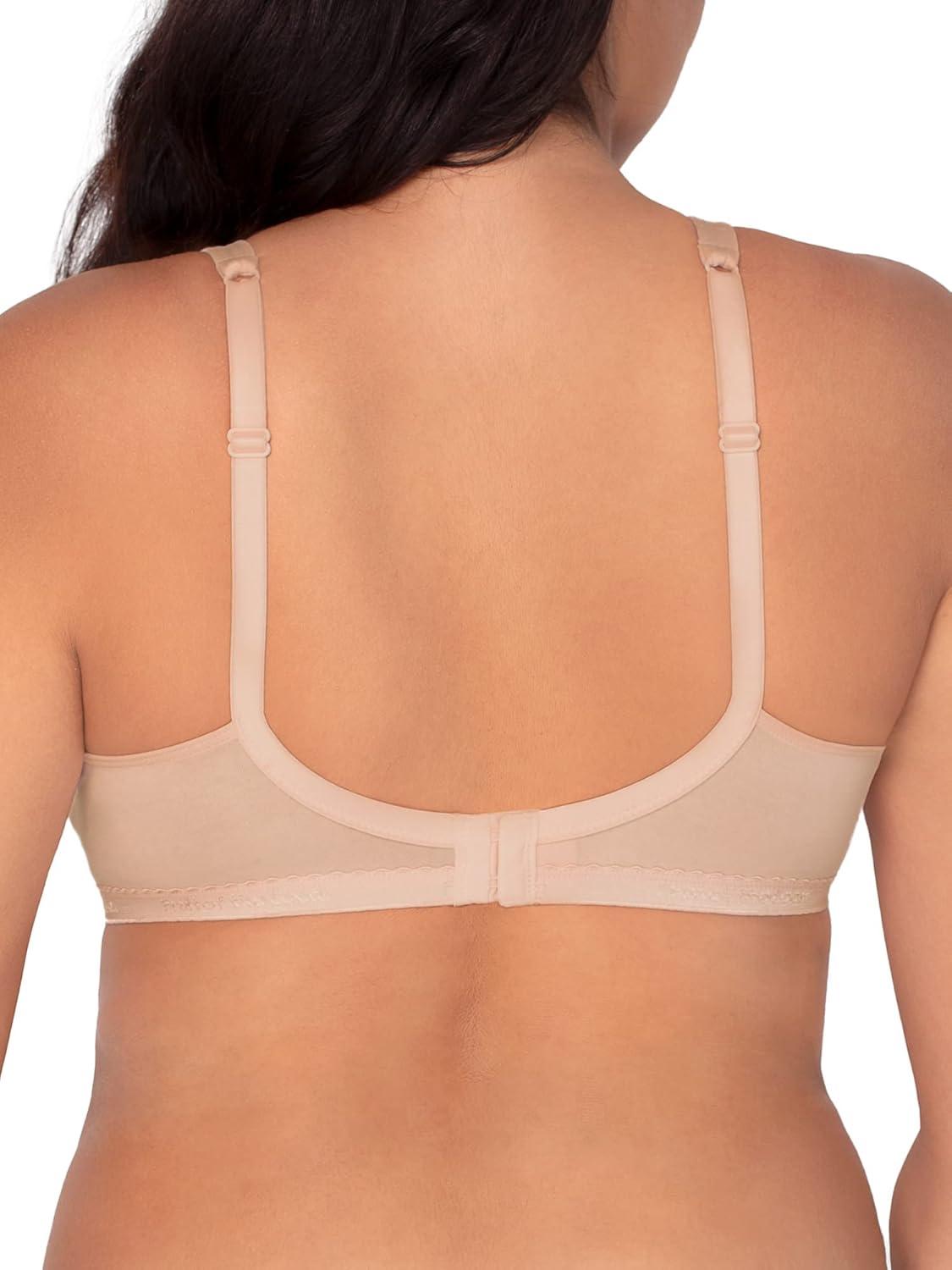 imageFruit of the Loom Womens MultiPack Unlined Underwire Cotton BraBlack HueSandWhite 86ck