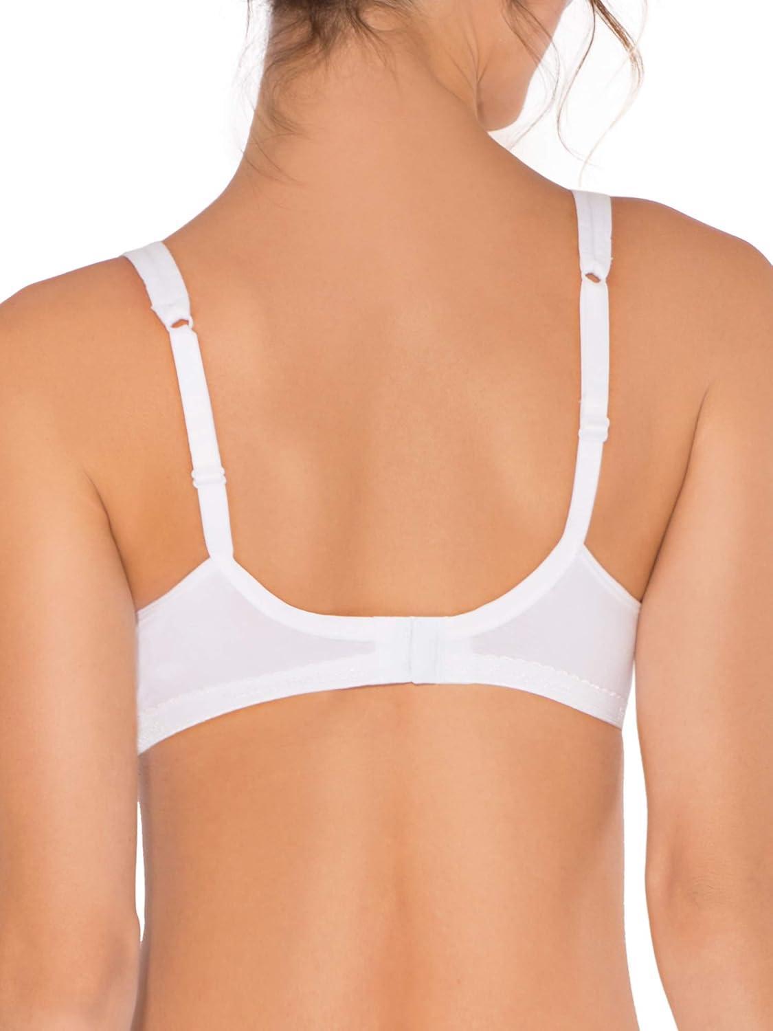 imageFruit of the Loom Womens MultiPack Unlined Underwire Cotton BraBlack HueWhite 86ck