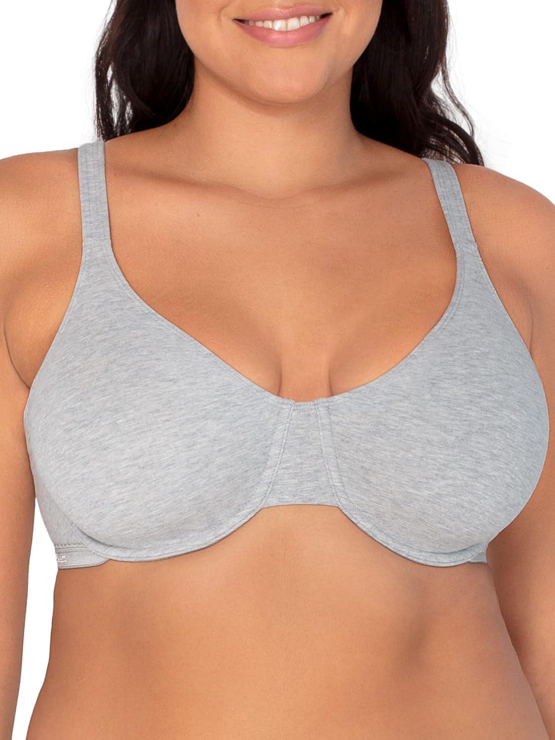 imageFruit of the Loom Womens MultiPack Unlined Underwire Cotton BraDesert DuskGreyLilac Whisper