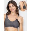 imageFruit of the Loom Womens MultiPack Front Closure Cotton BraBlushing RoseCharcoal Heather 2pack