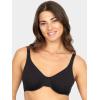 imageFruit of the Loom Womens MultiPack Unlined Underwire Cotton BraBlack HueBlack Hue