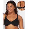 imageFruit of the Loom Womens MultiPack Unlined Underwire Cotton BraBlack HueBlack Hue