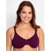 imageFruit of the Loom Womens MultiPack Unlined Underwire Cotton BraPurple VelvetBlushingBlack