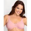 imageFruit of the Loom Womens MultiPack Unlined Underwire Cotton BraPurple VelvetBlushingBlack