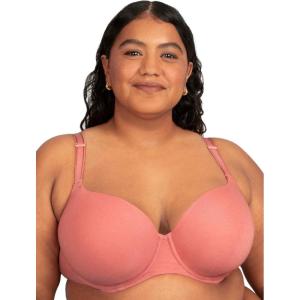 imageFruit of the Loom Womens Fit for Me Collection Plus Size Cotton TShirt Bra  Comfort ampamp Style for Every BodyDesert Dusk