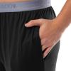 imageFruit of the Loom Mens Stretch Mesh Jersey Top and Pant Sleep Pajama SetBlack