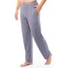 imageFruit of the Loom Mens Stretch Mesh Jersey Top and Pant Sleep Pajama SetGrey Heather