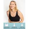 imageFruit of the Loom Womens 3Pack Seamless FullCoverage Wireless BraBlackWhiteGrey Heather
