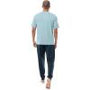 imageFruit of the Loom mens French Terry Top and Jogger Sleep Pajama SetLight BlueNavy