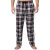 imageFruit of the Loom mens Microsuede Fleece Sleep Pajama Pants 2packBlack PlaidRed Check