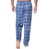 imageFruit of the Loom mens Microsuede Fleece Sleep Pajama Pants 2packBlue PlaidNavy Check