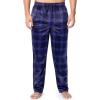 imageFruit of the Loom mens Microsuede Fleece Sleep Pajama Pants 2packBlue PlaidNavy Check