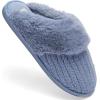 imageFruit of the Loom Womens Slipper Chenille WFur Cuff ClogBlue