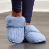imageFruit of the Loom Womens Slipper Chenille WFur Cuff ClogBlue