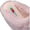 imageFruit of the Loom Womens Slipper Zapatos Cmodos Stripe Feather WFur Cuff Clog Memory FoamBlush