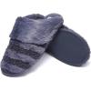 imageFruit of the Loom Womens Slipper Zapatos Cmodos Stripe Feather WFur Cuff Clog Memory FoamBlue