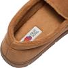 imageFruit of the Loom Mens Moccasin Slippers  Memory Foam Indoor Outdoor House Shoes Cozy Fuzzy Footwear for Men Dad Husband Christmas Gift NonSlip Suede DesignCoffee