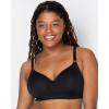 imageFruit of the Loom Womens 2Pack Seamless WireFree PushUp Bra  Soft Comfortable ampamp SupportiveBlack HueWhite 2pack