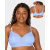 imageFruit of the Loom Womens 2Pack Seamless WireFree PushUp Bra  Soft Comfortable ampamp SupportiveDeja BlueGrey Heather